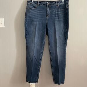 Talbots Heritage Ankle Jeans — Plus‎ Size 20W, Shaping Detail